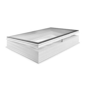 DayLite 2-laags Platdakraam, opengaand, helder 100 x 250 cm