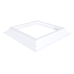 Schuine PVC-opstand 16/20X 60 x 60 cm (Dakopening = 80 x 80 cm)