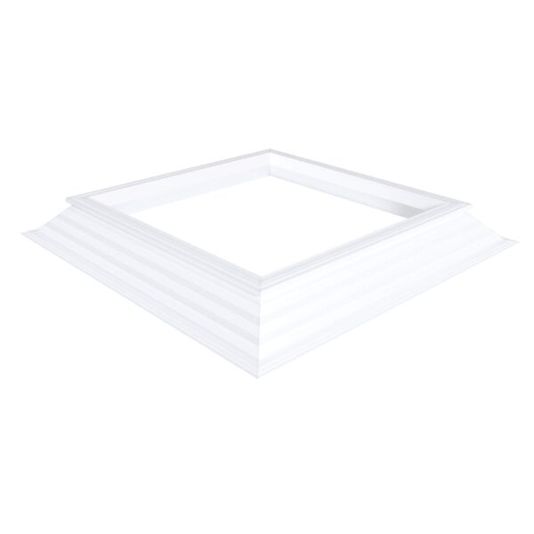 Schuine PVC-opstand 16/20X 60 x 60 cm (Dakopening = 80 x 80 cm)